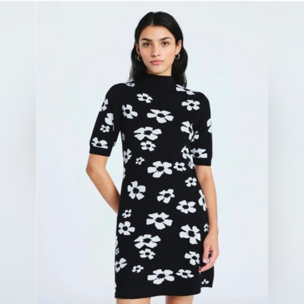 Scoop B&W Dress 🌸L NWT❕️❕️